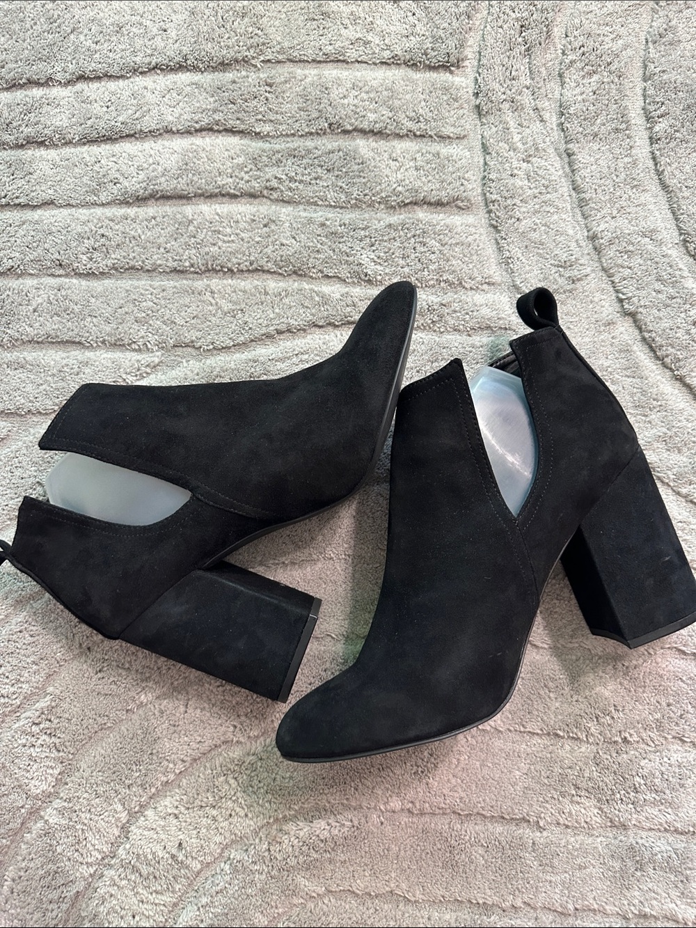 Steve Madden Black Suede Ankle Boots